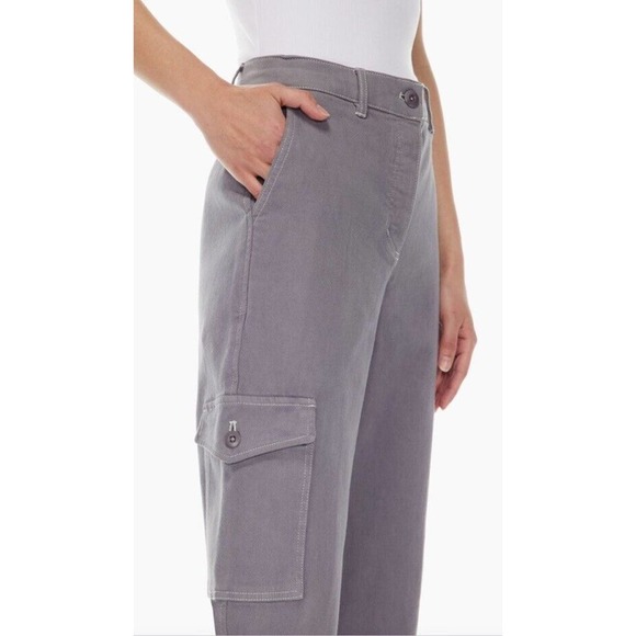 Aritzia Wilfred Free Modern Cargo Pant GD Purple Button Fly Size 4 NEW - Picture 10 of 12